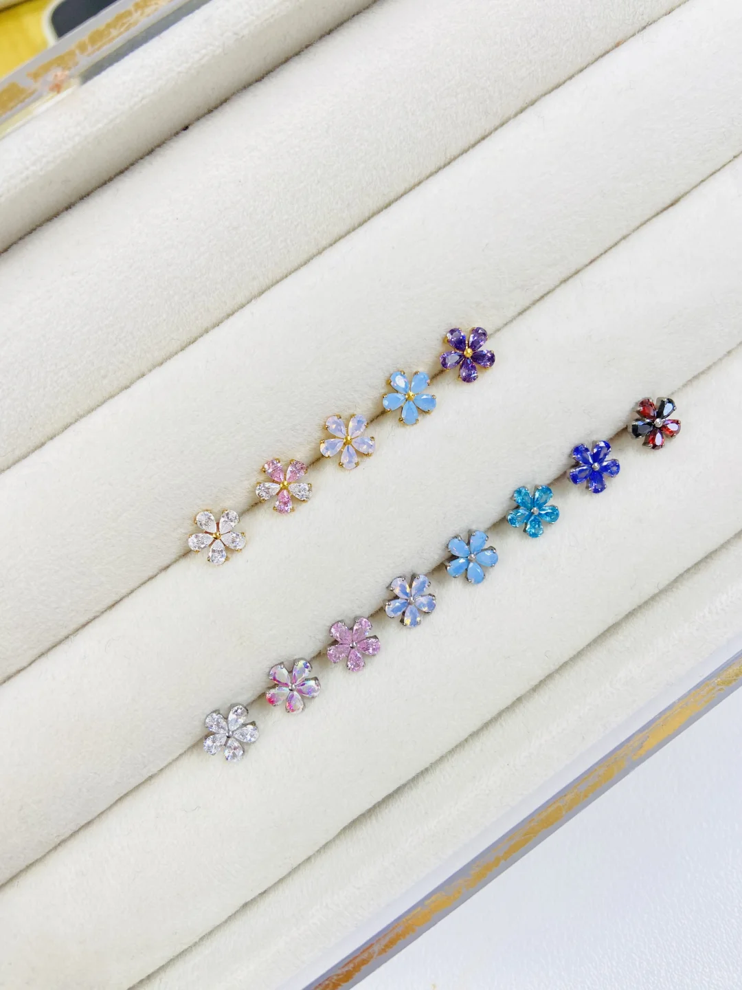 ⋆｡°钛合金樱花耳钉₊˚⟡ ꙳˖