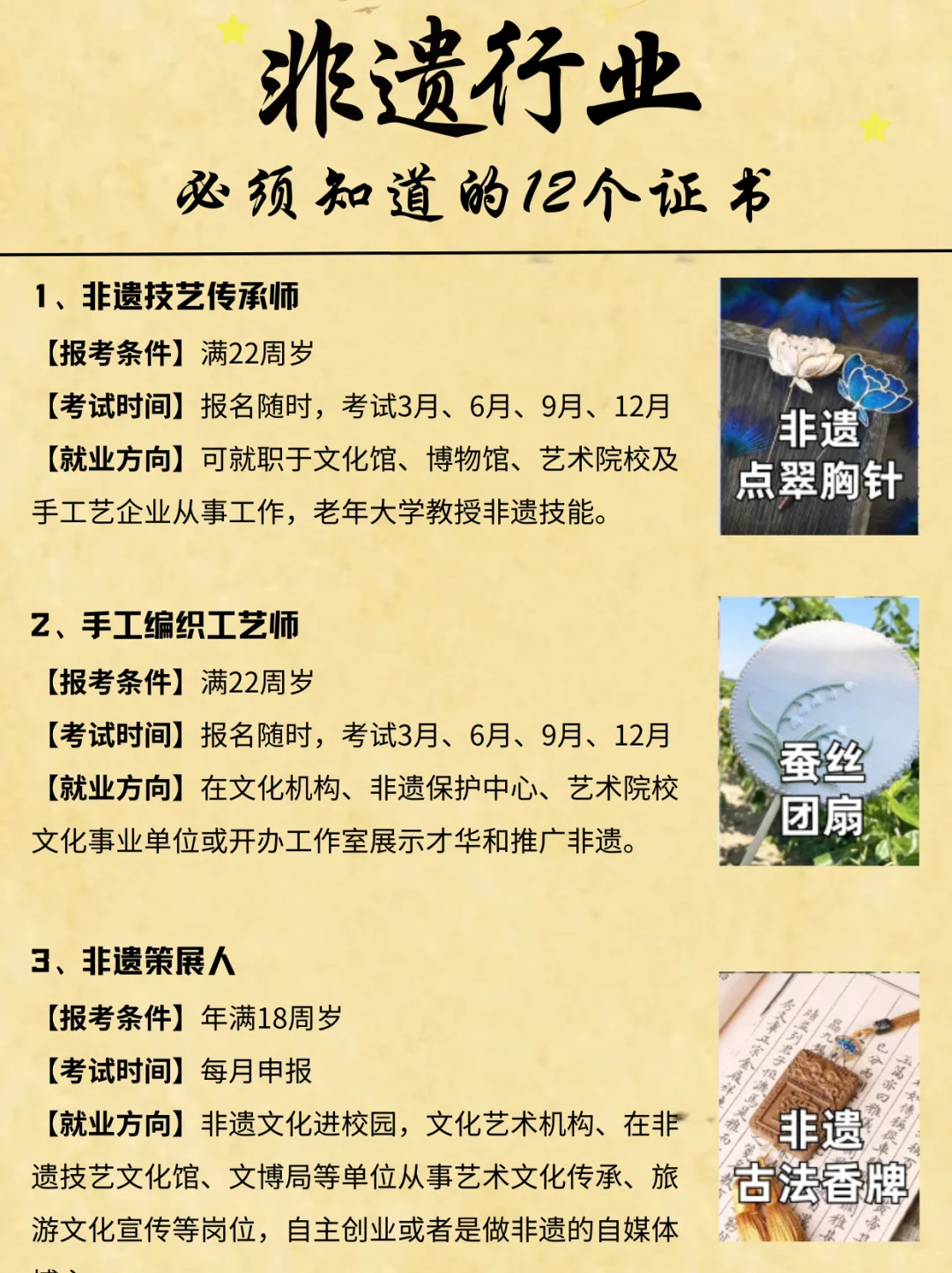 女生想学非遗就存下吧，真的太全了！！