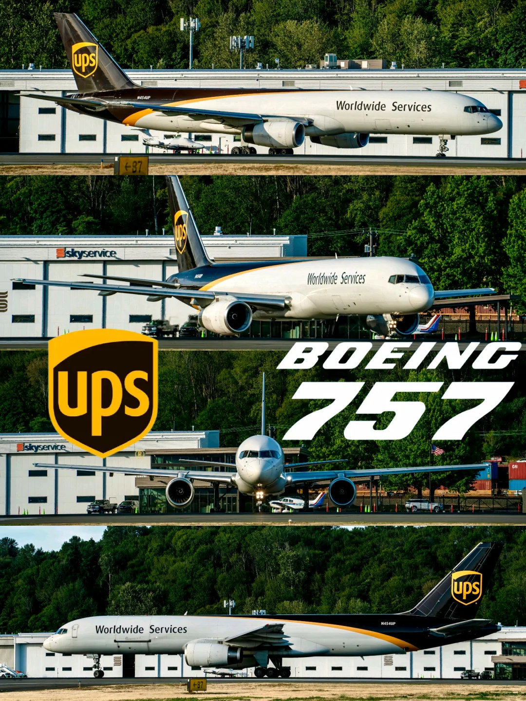 UPS货机 | 大长腿757✈️实力颜值双担当