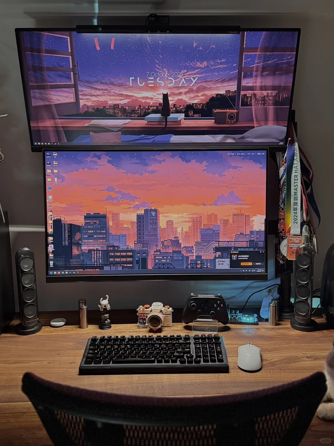 快来看看我花600做的升降电脑桌!真好看