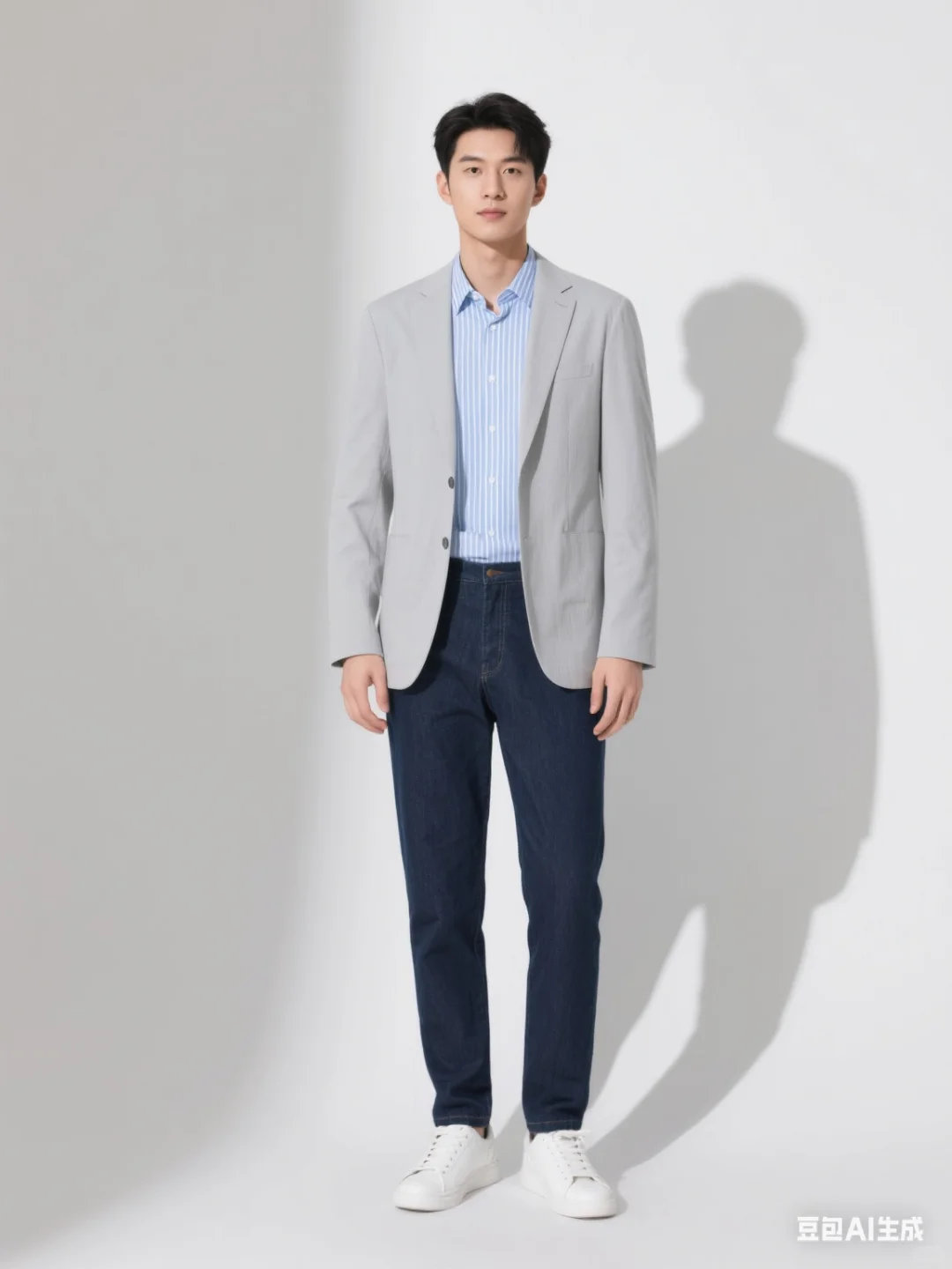 这组西装穿搭把职场气质玩明白了