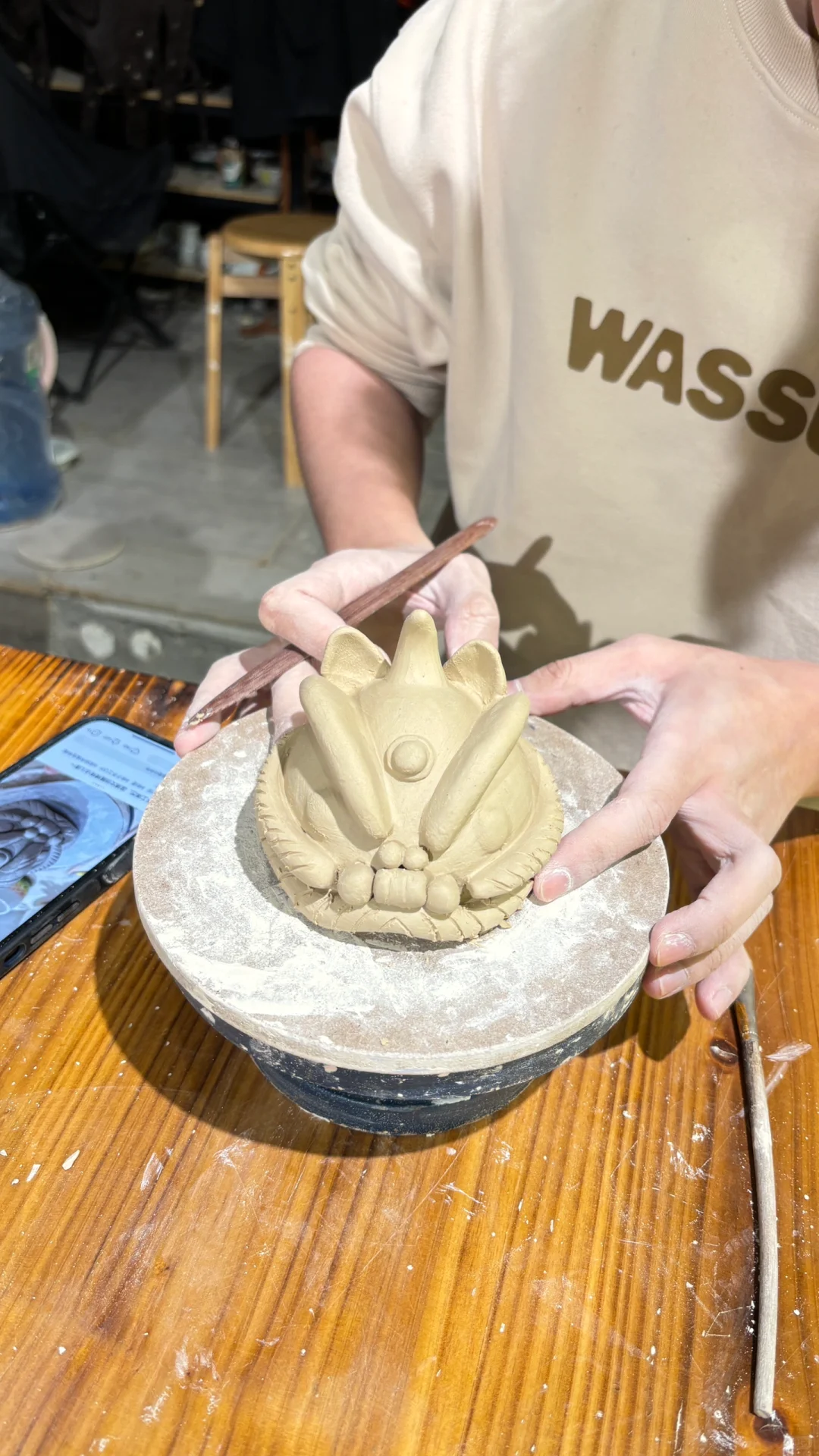 陶瓷舞狮摆件教程