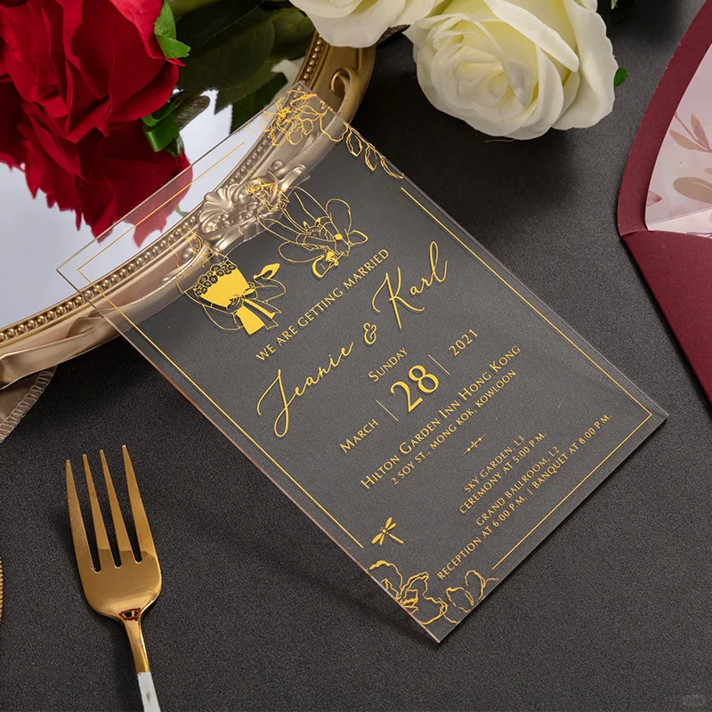 亚克力请帖邀请函的几种印刷方法和工艺