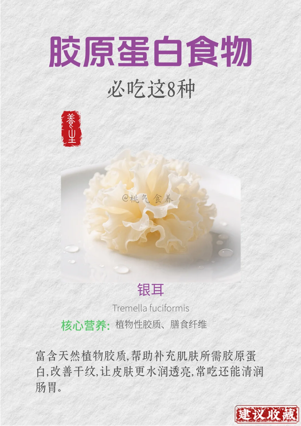 胶原蛋白食物、必吃这8种食物