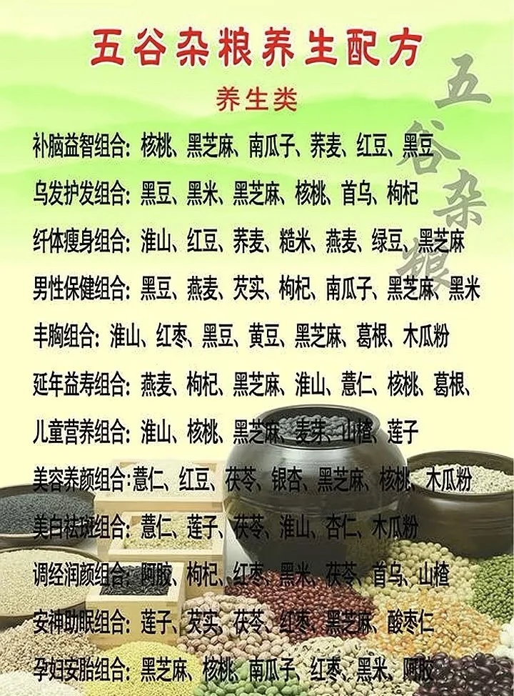 五谷养生配方