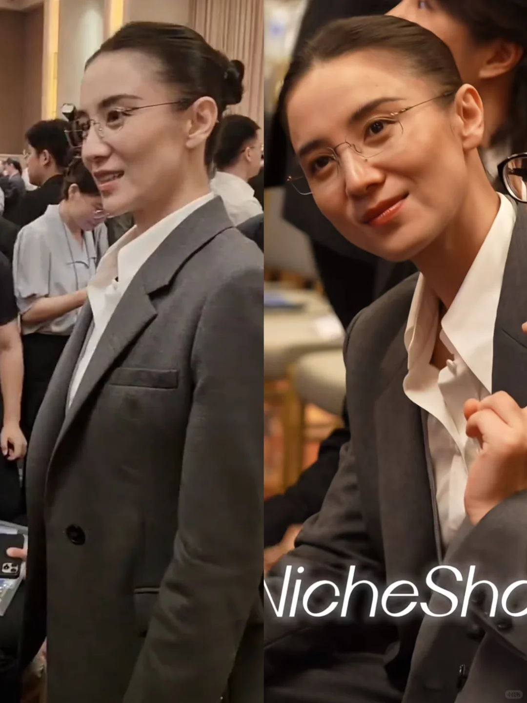 视后的高端局‼️宋佳西装造型高智感好强~