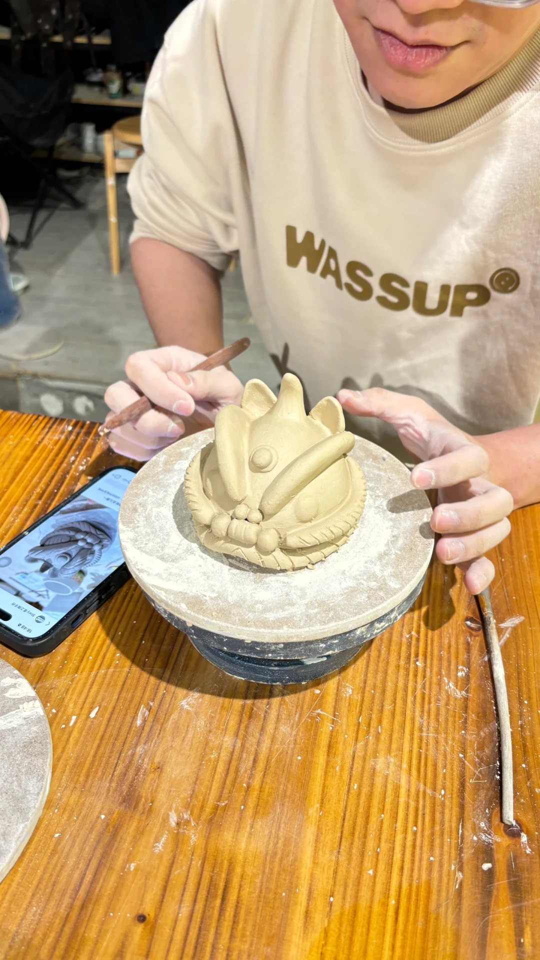 陶瓷舞狮摆件教程