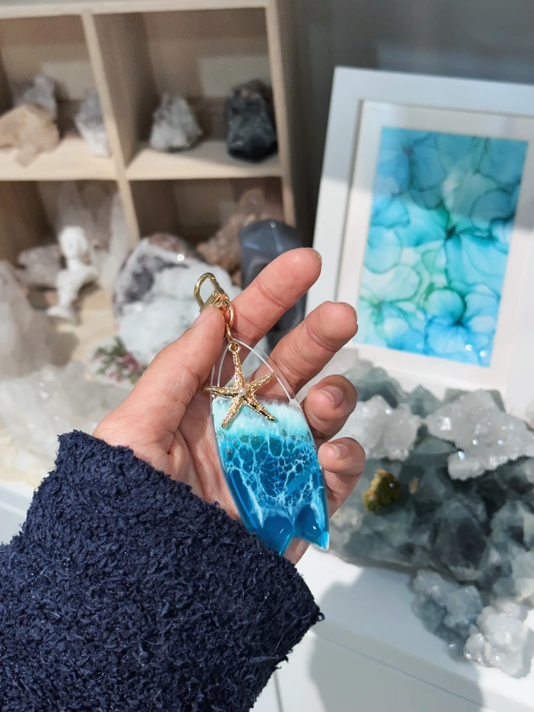 如果有下一次冲浪?记得带上我 滴胶吊饰