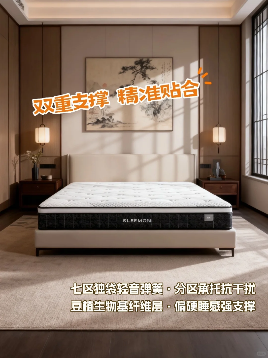 偏硬护脊款！爸妈都说睡得香