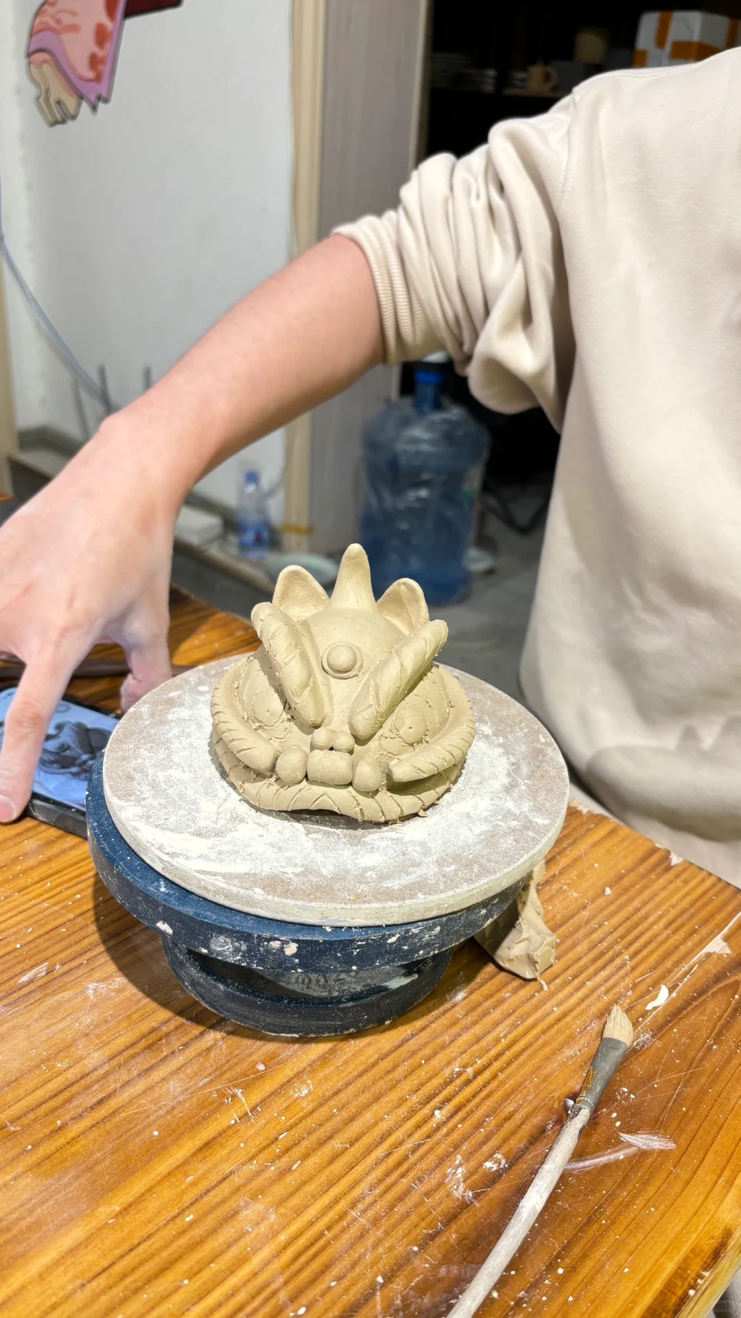 陶瓷舞狮摆件教程