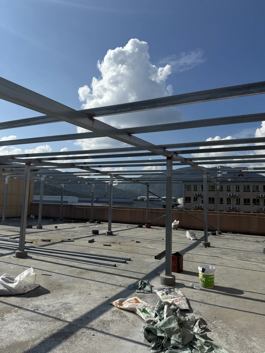 三明3.1mw光伏项目进厂施工