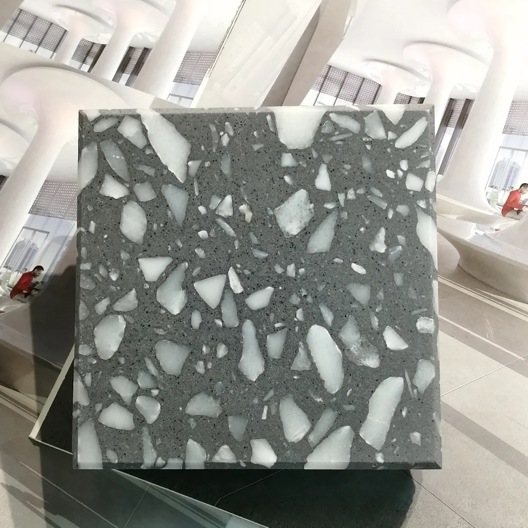 （不开裂的）灰色水磨石预制板现货款分享