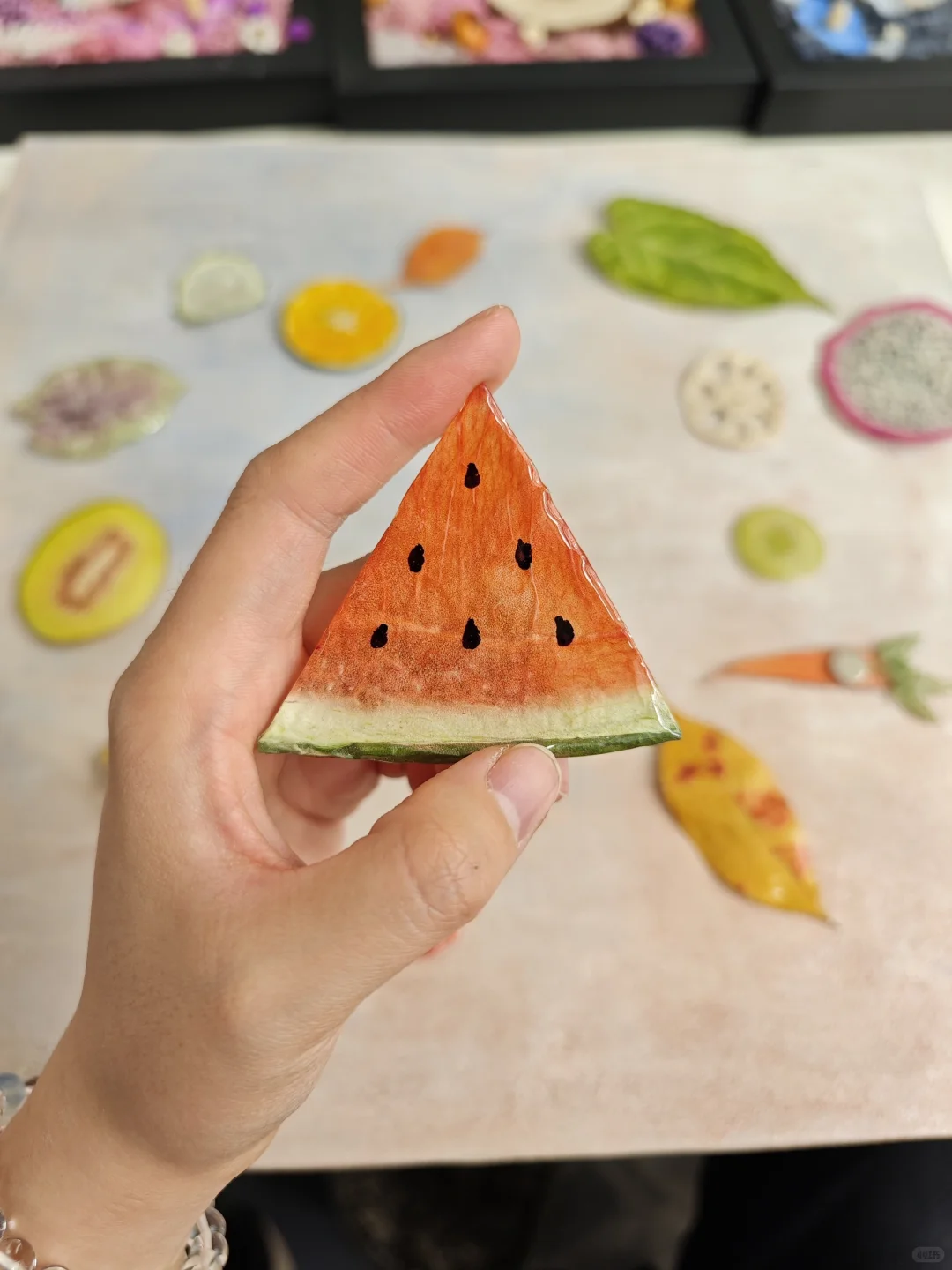 水果做的冰箱贴