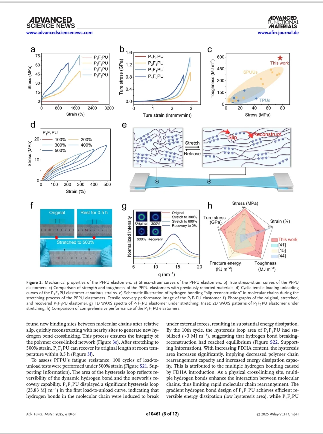 【材料类文献阅读】超强坚韧生物基聚氨酯
