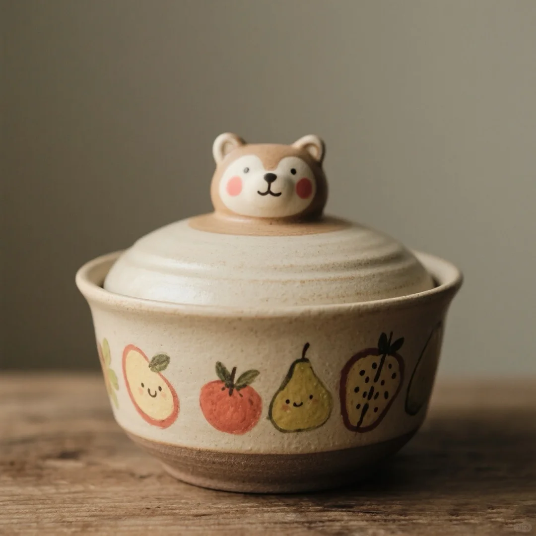 发现一只超可爱的猫咪泡面碗～