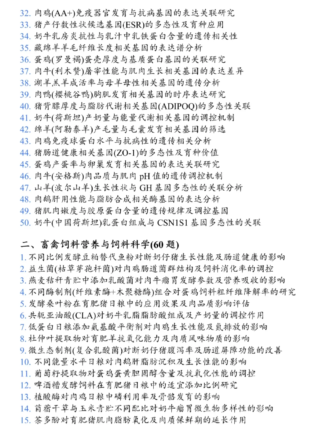 ?畜牧兽医宝子必看！独家选题库来救大命