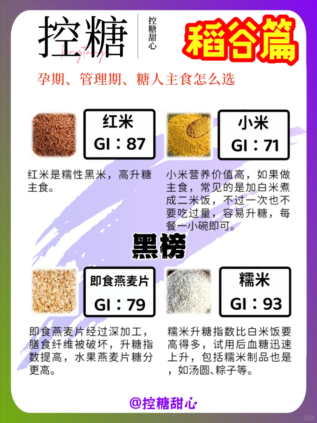 控糖饮食-稻谷篇