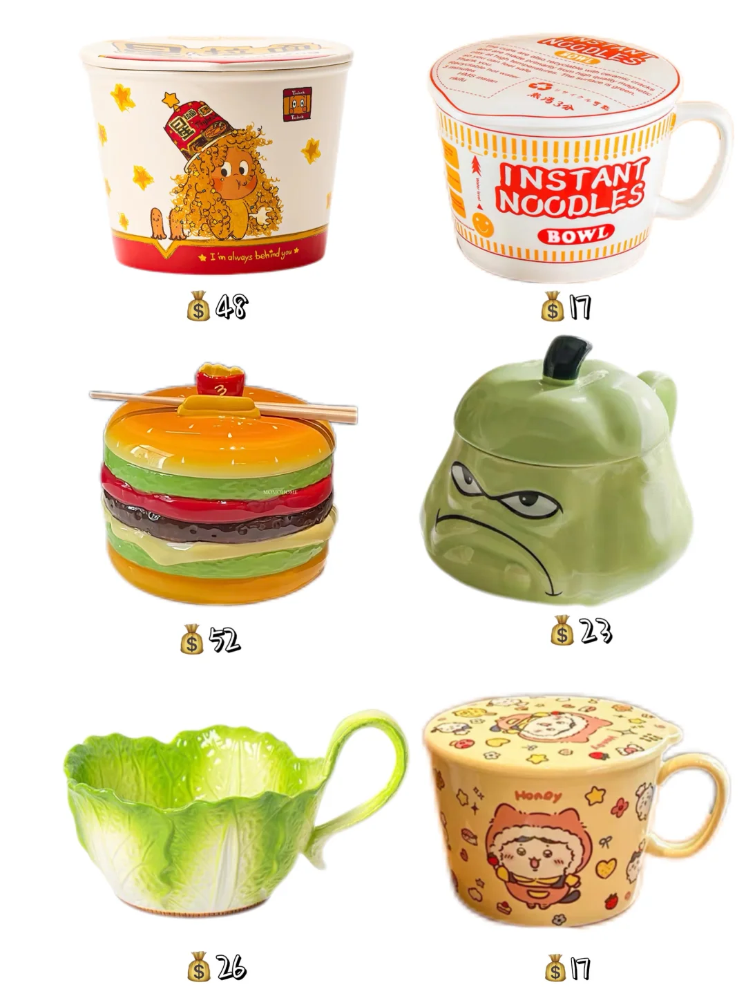 挖到啦‼️可爱又实用的泡面碗大合集◍˃ᵕ˂◍