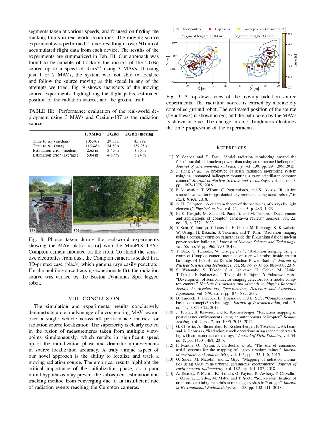 微型无人机合作定位放射源