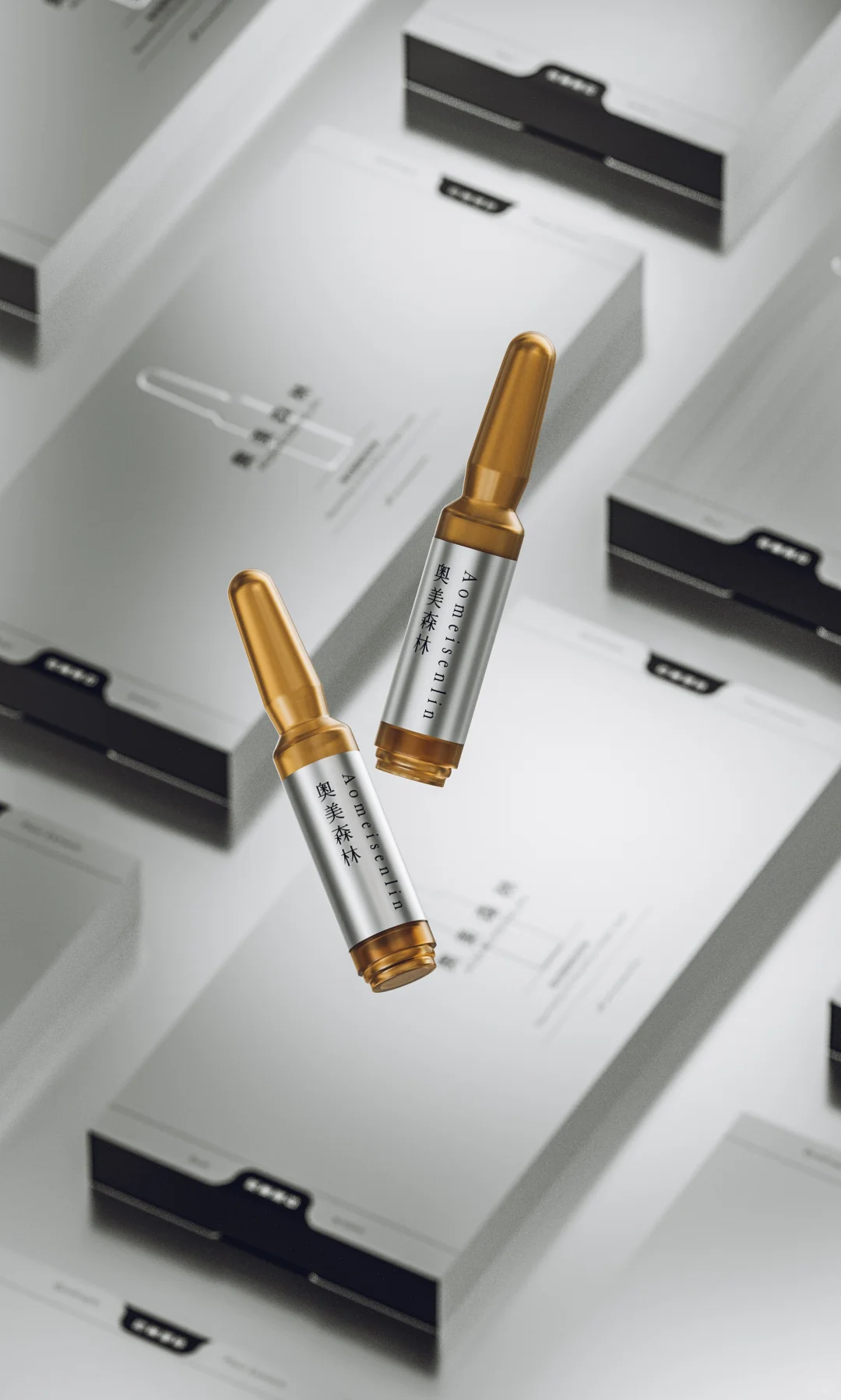 医美科研感包装设计，少即是多具象视觉化