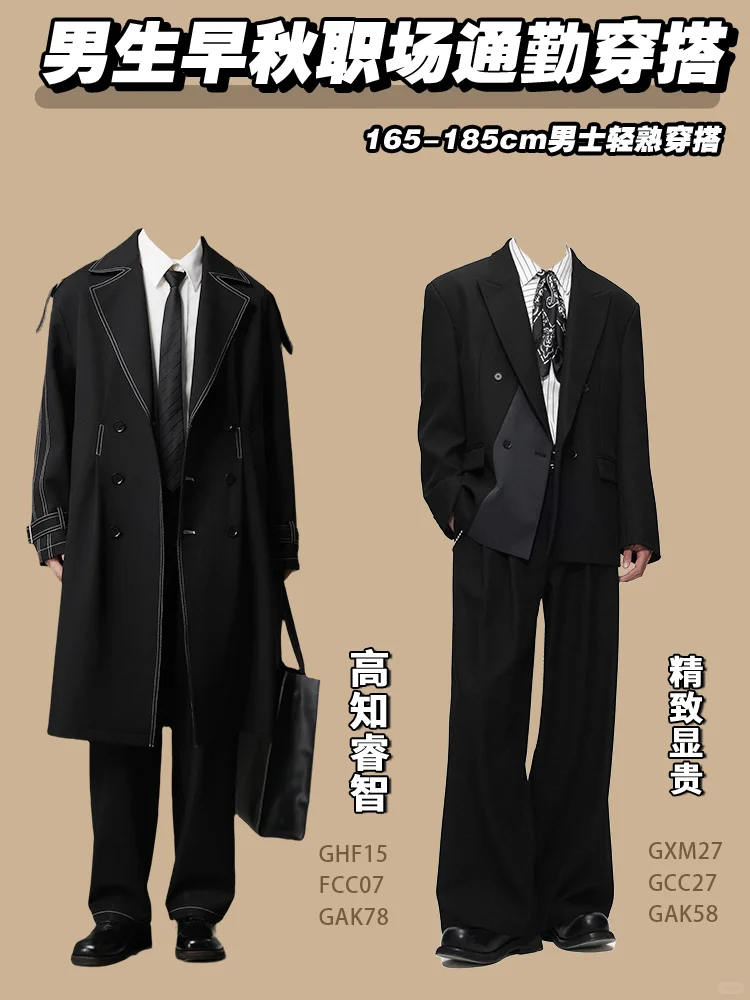 纯干货|165-185轻熟男士早秋职场通勤穿搭
