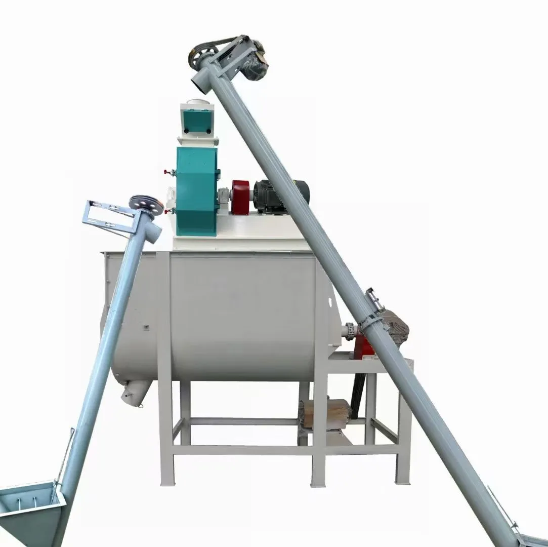 1吨玉米饲料加工粉碎机搅拌机一体机器设备