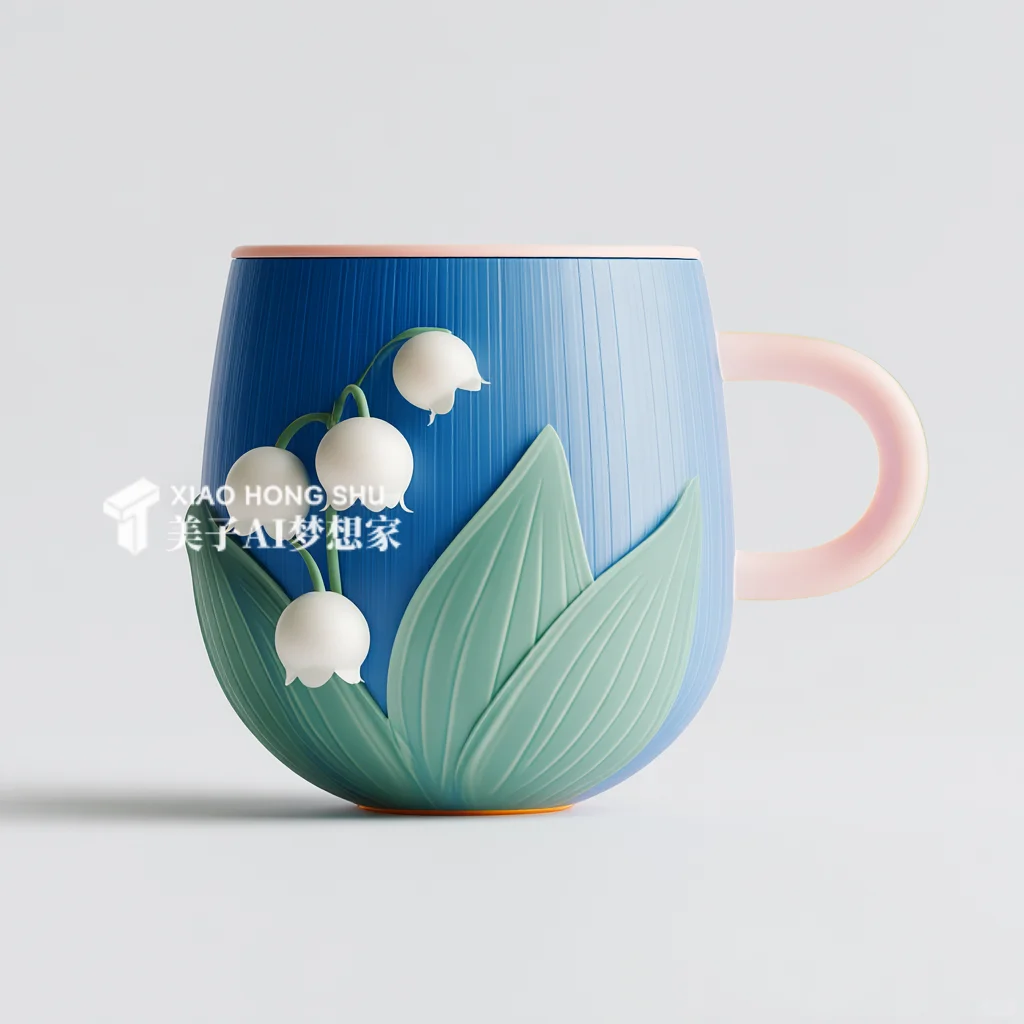 ?AI产品设计1000个?铃兰花开美丽杯子