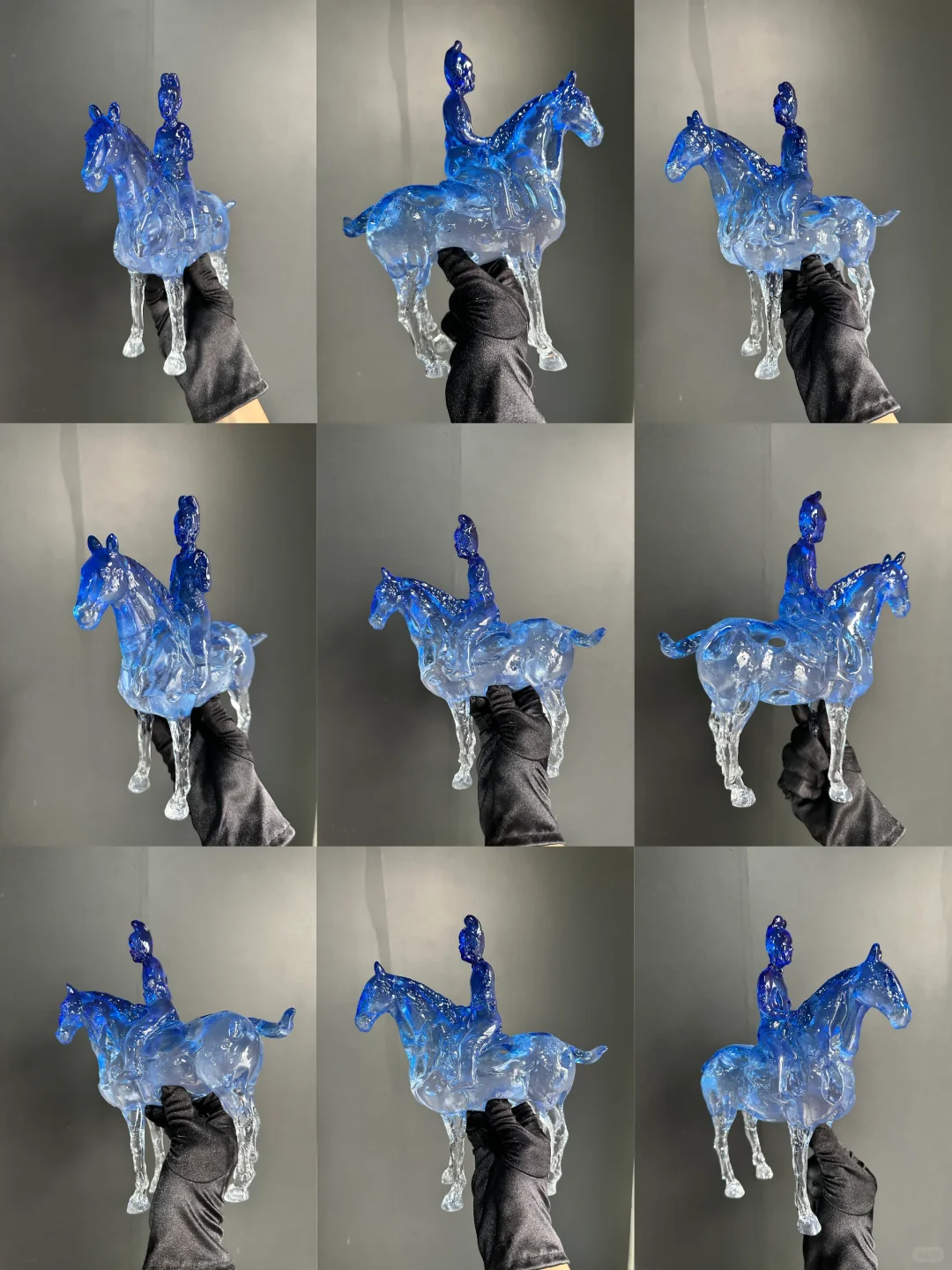 3D打印透明树脂后工资染色真的太美了?