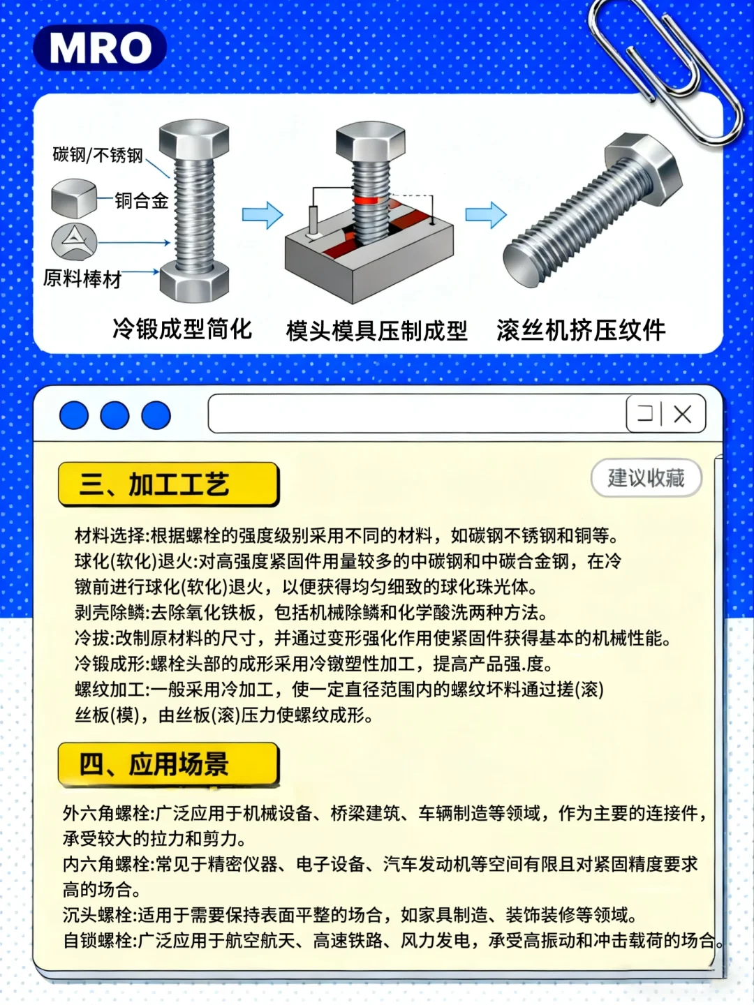 不起眼却撑起整个工业世界—螺栓