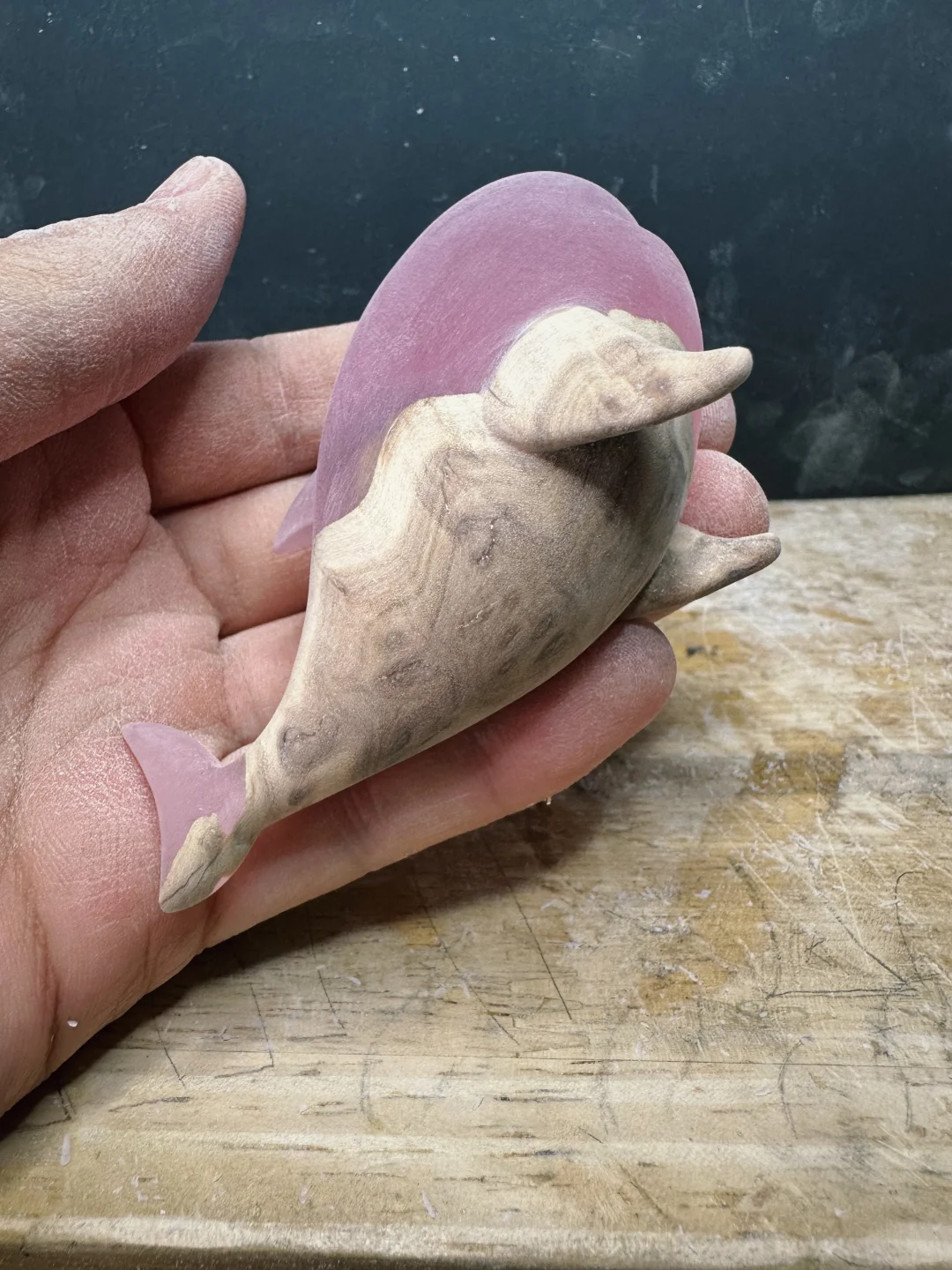 雕了一条呆萌的鲨鲨