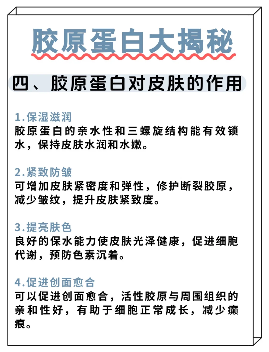 一篇讲清楚，胶原蛋白