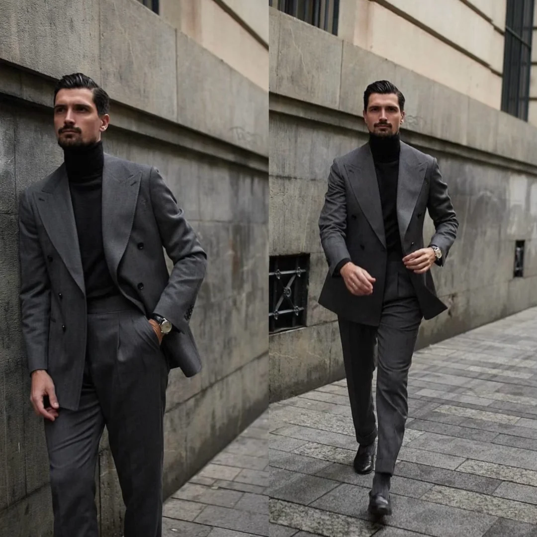 灰色系西装，如何穿出高智感?