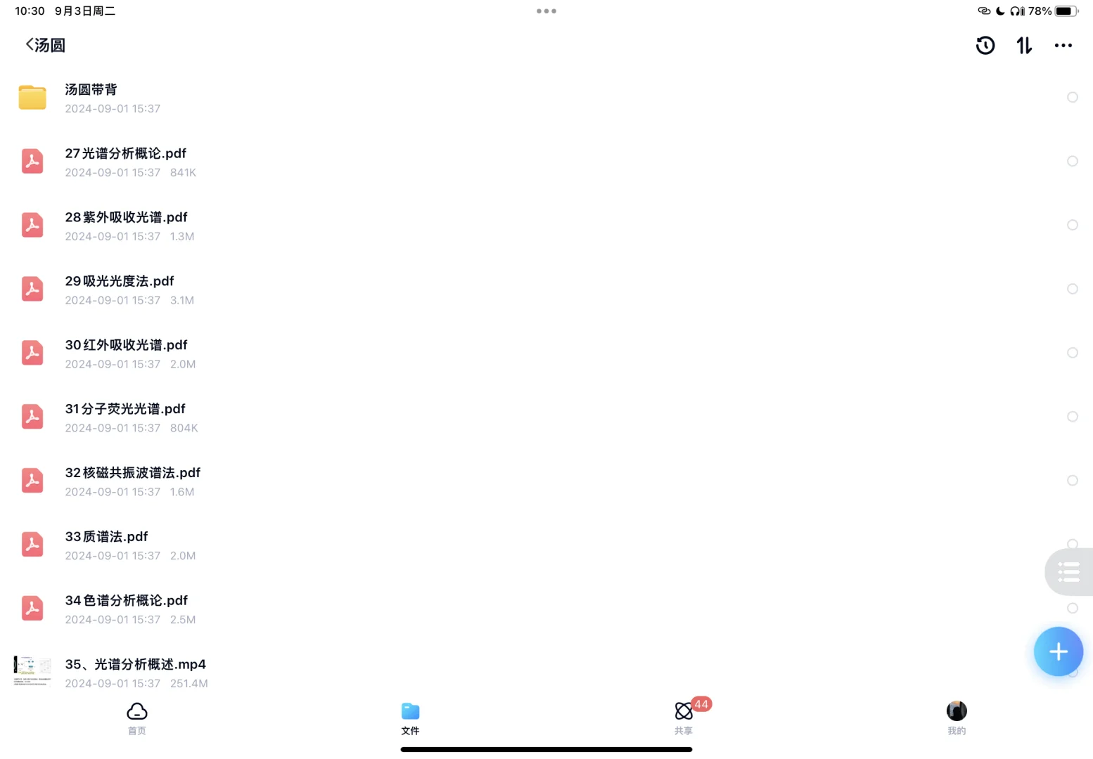 汤圆学姐仪器分析网课视频资料