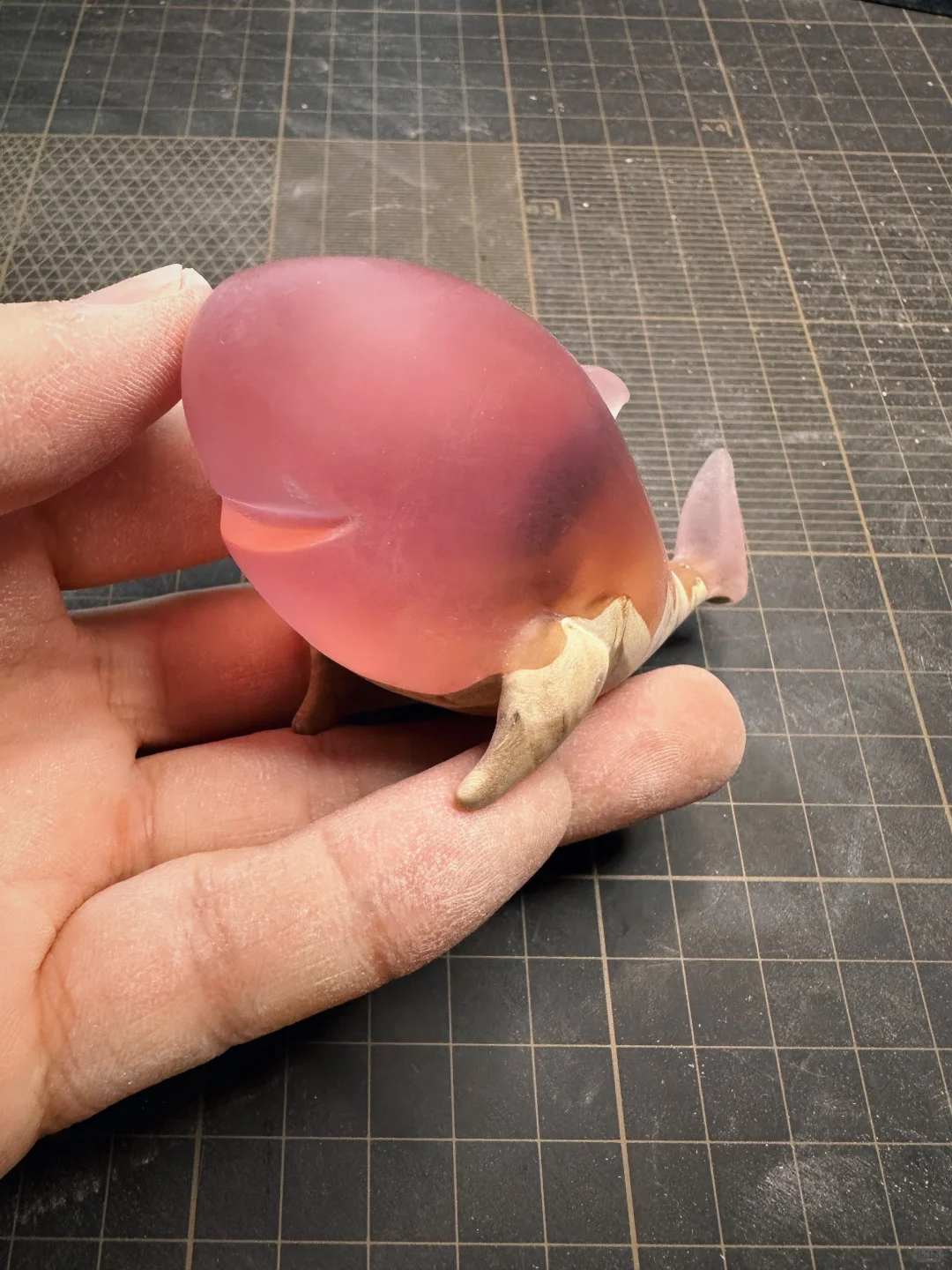 雕了一条呆萌的鲨鲨