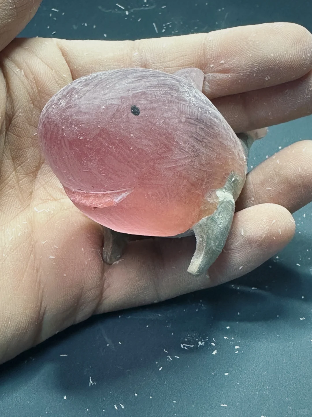 雕了一条呆萌的鲨鲨