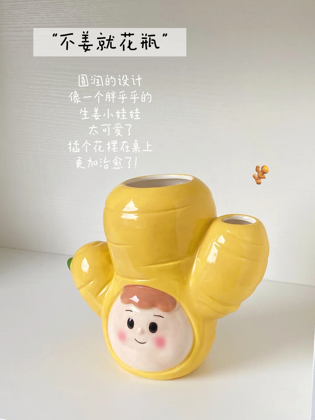 我敢说你也想拥有一个这么可爱的花瓶❗