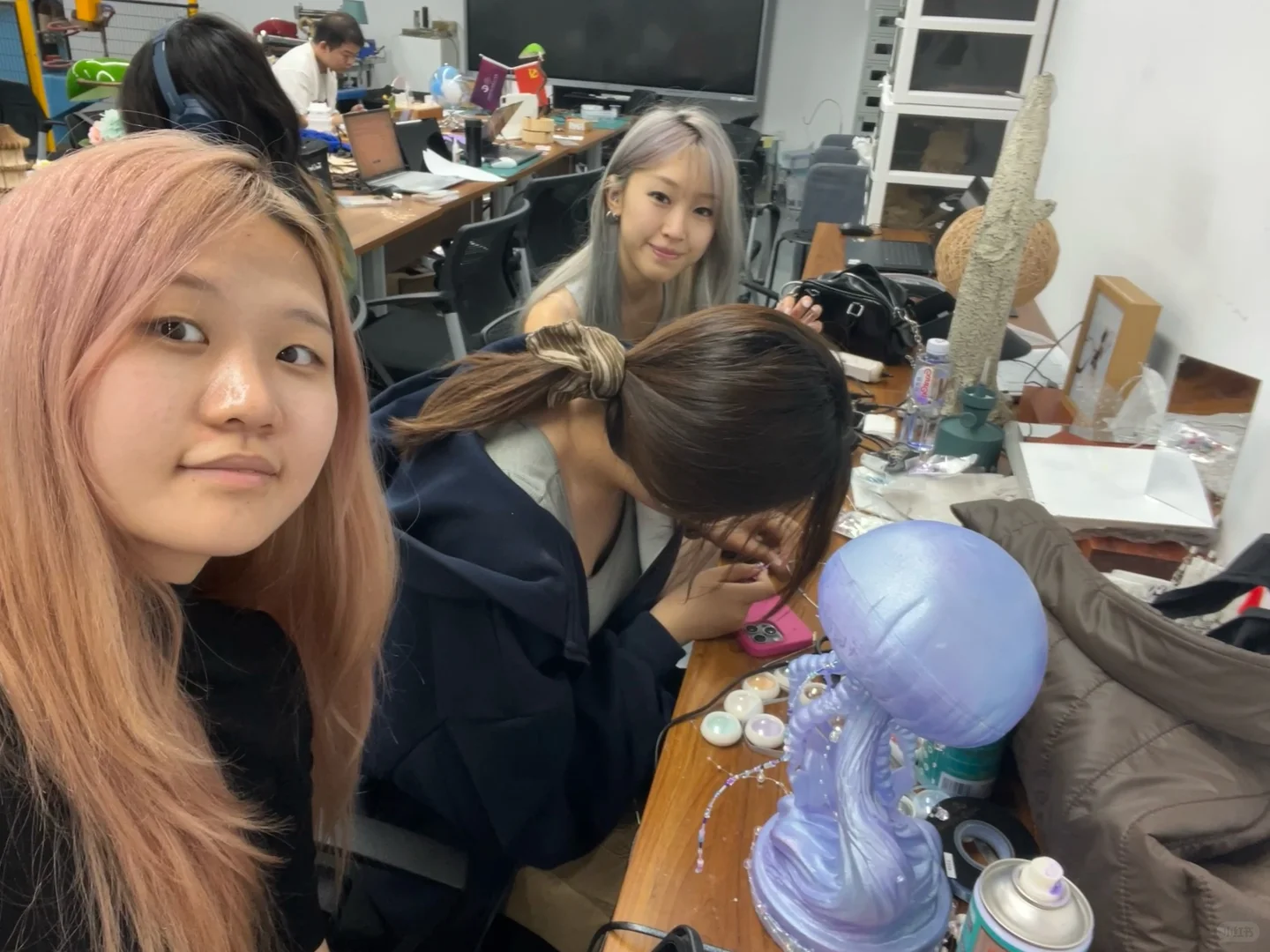 我在清华做了个水母灯……