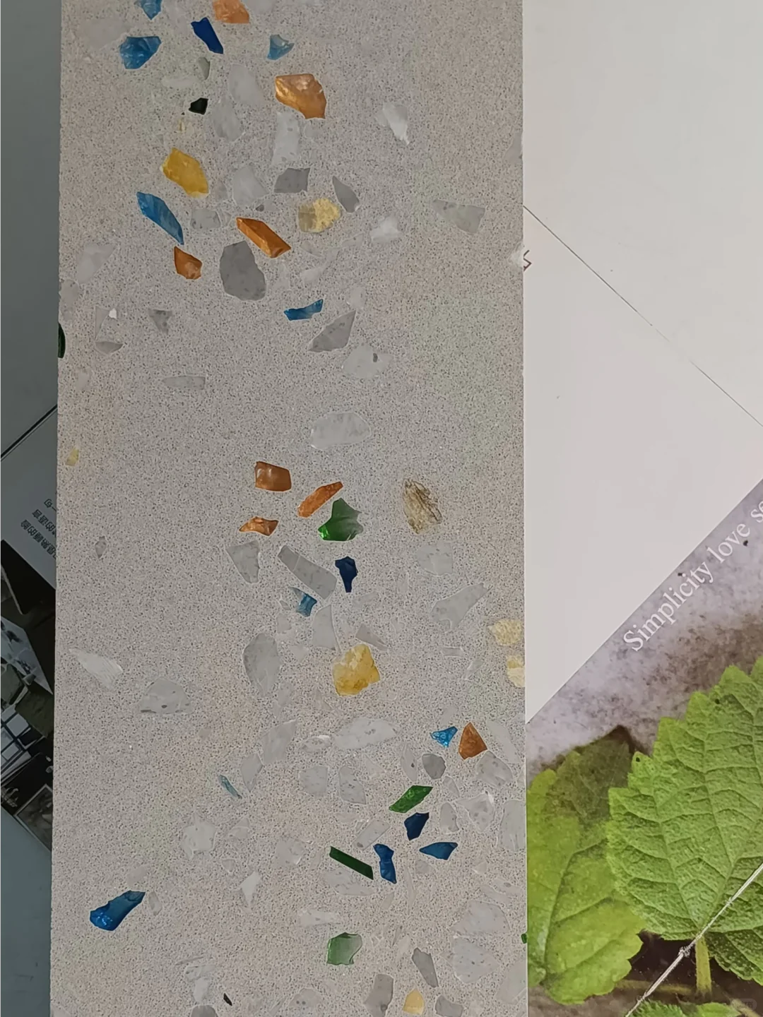 渐变、不均匀骨料水磨石预制板定制打样款