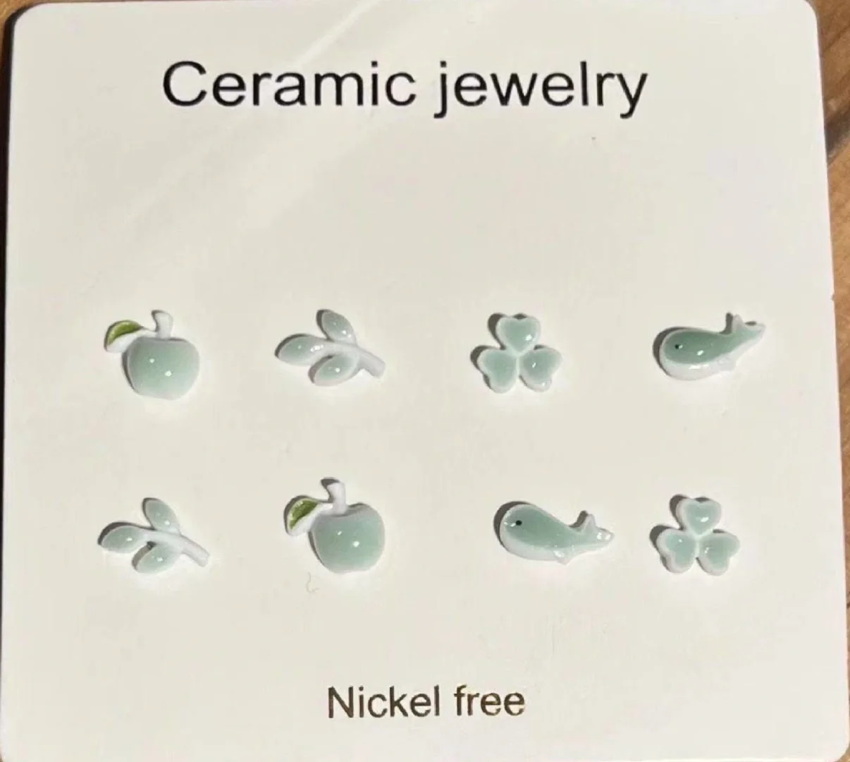 ?被追问N次的陶瓷耳钉！可爱到犯规啦～