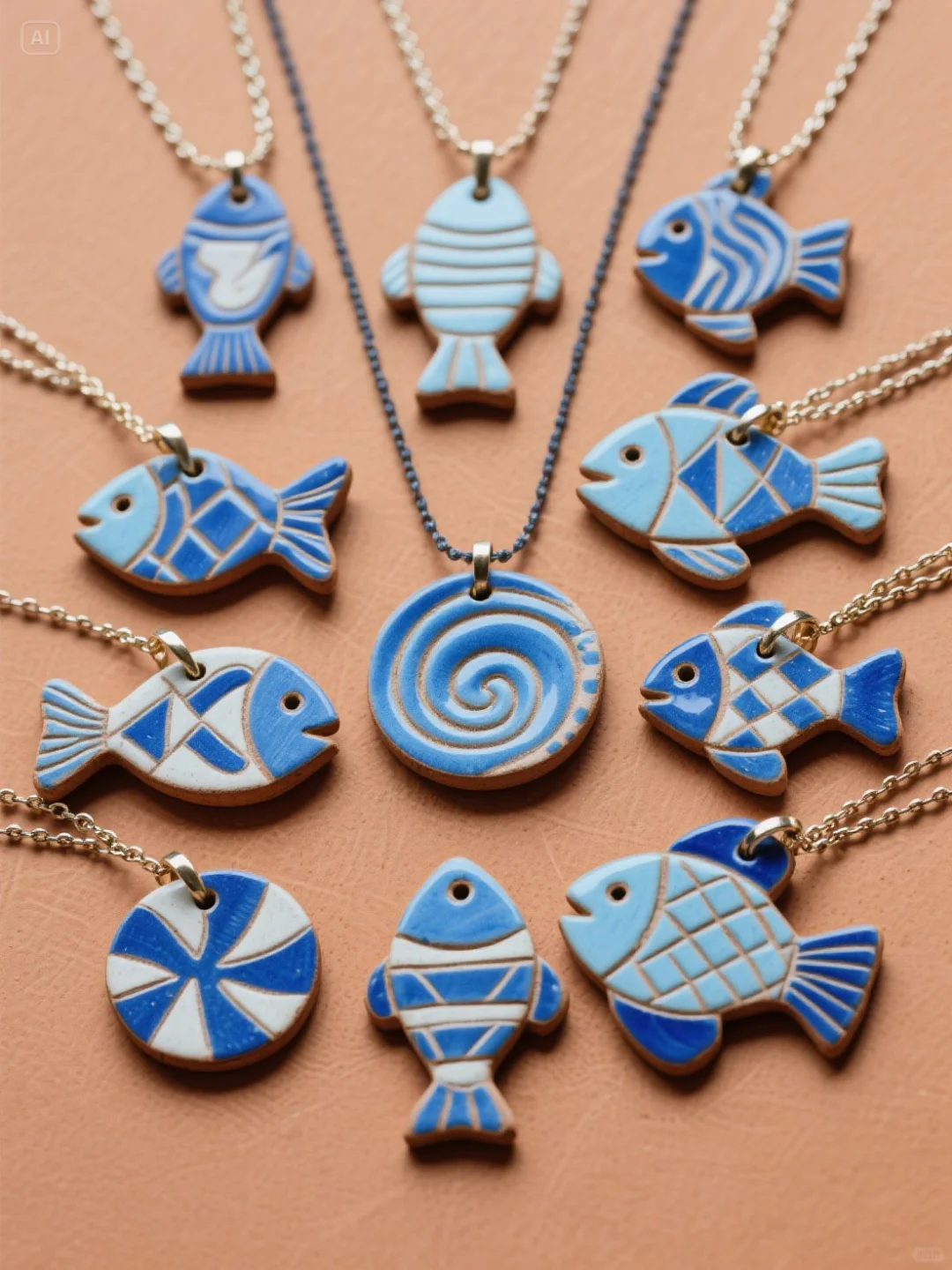 ?邂逅海洋精灵：陶泥鱼形项链的独特