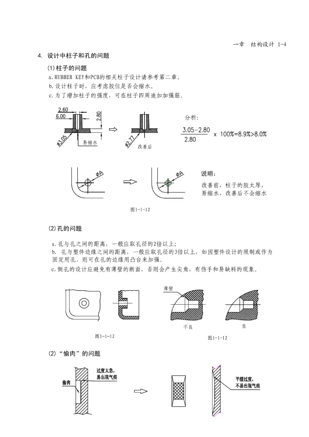 塑料结构设计的一些规范标准(详细易读版)