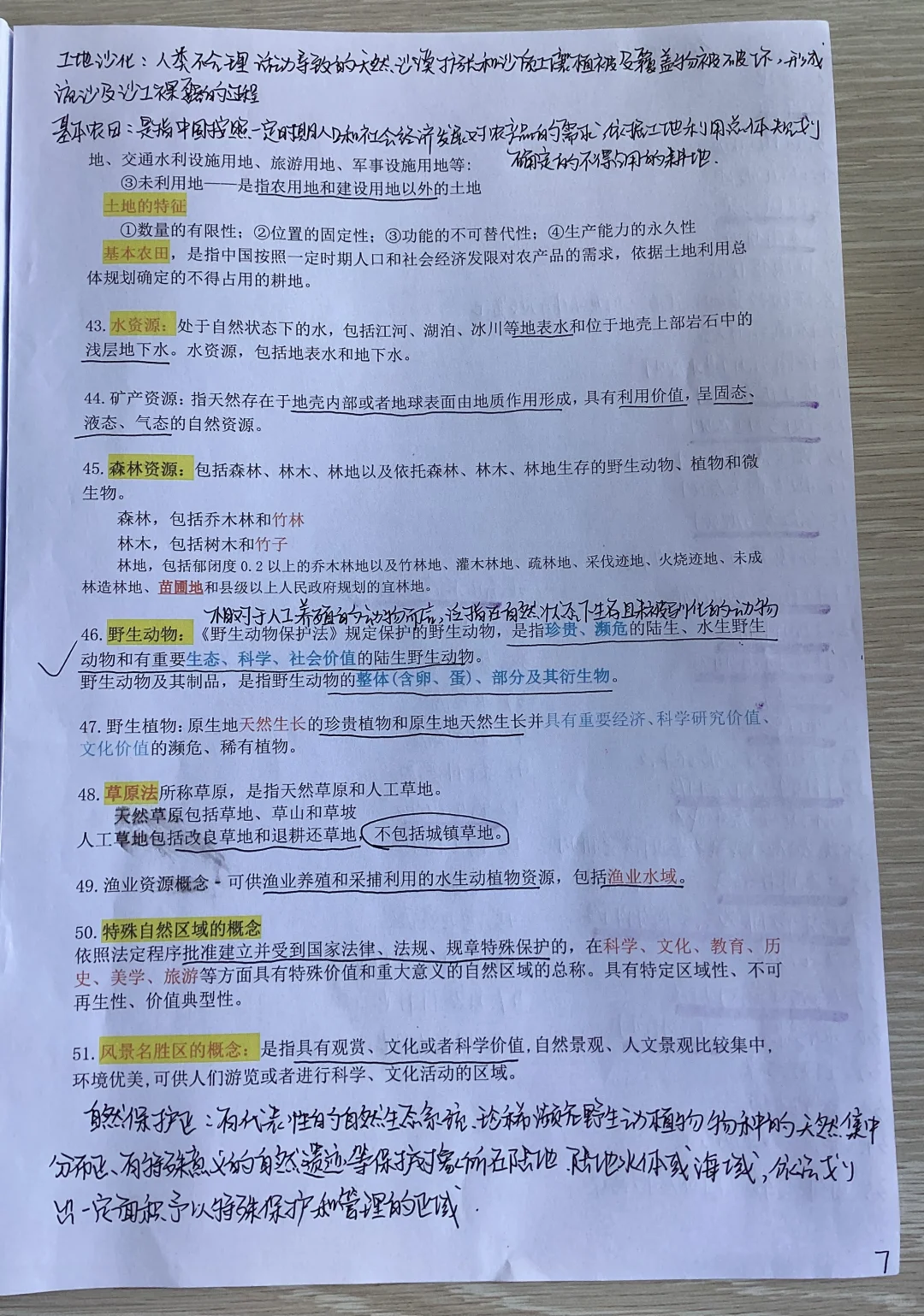 【环境资源法重点整理】