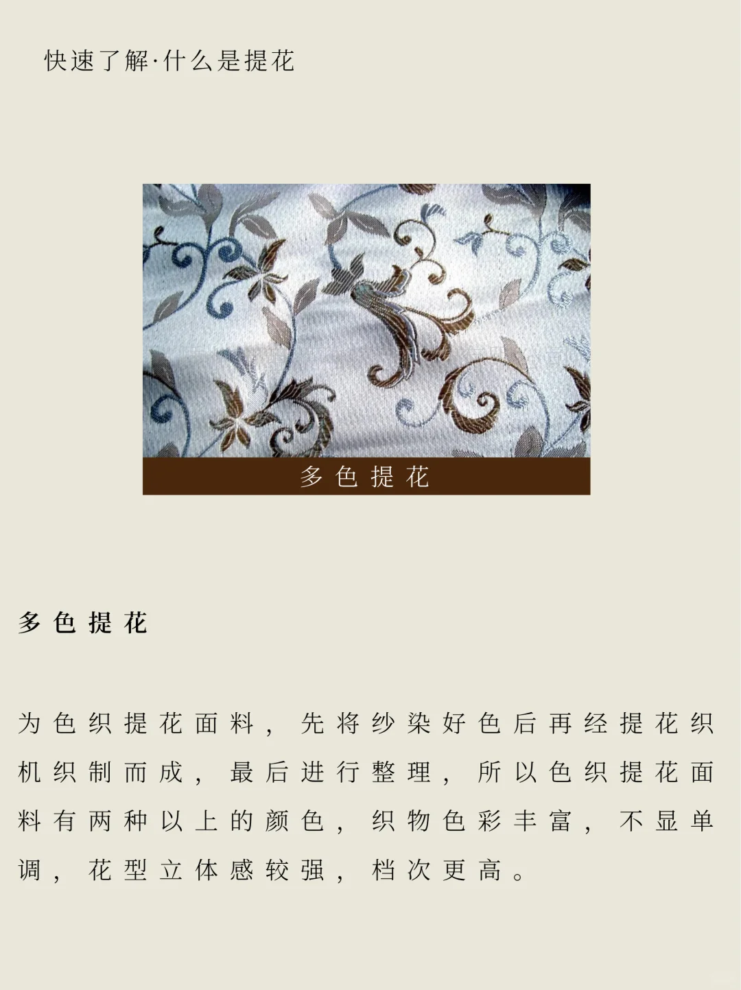 面料科普｜一分钟了解什么是提花
