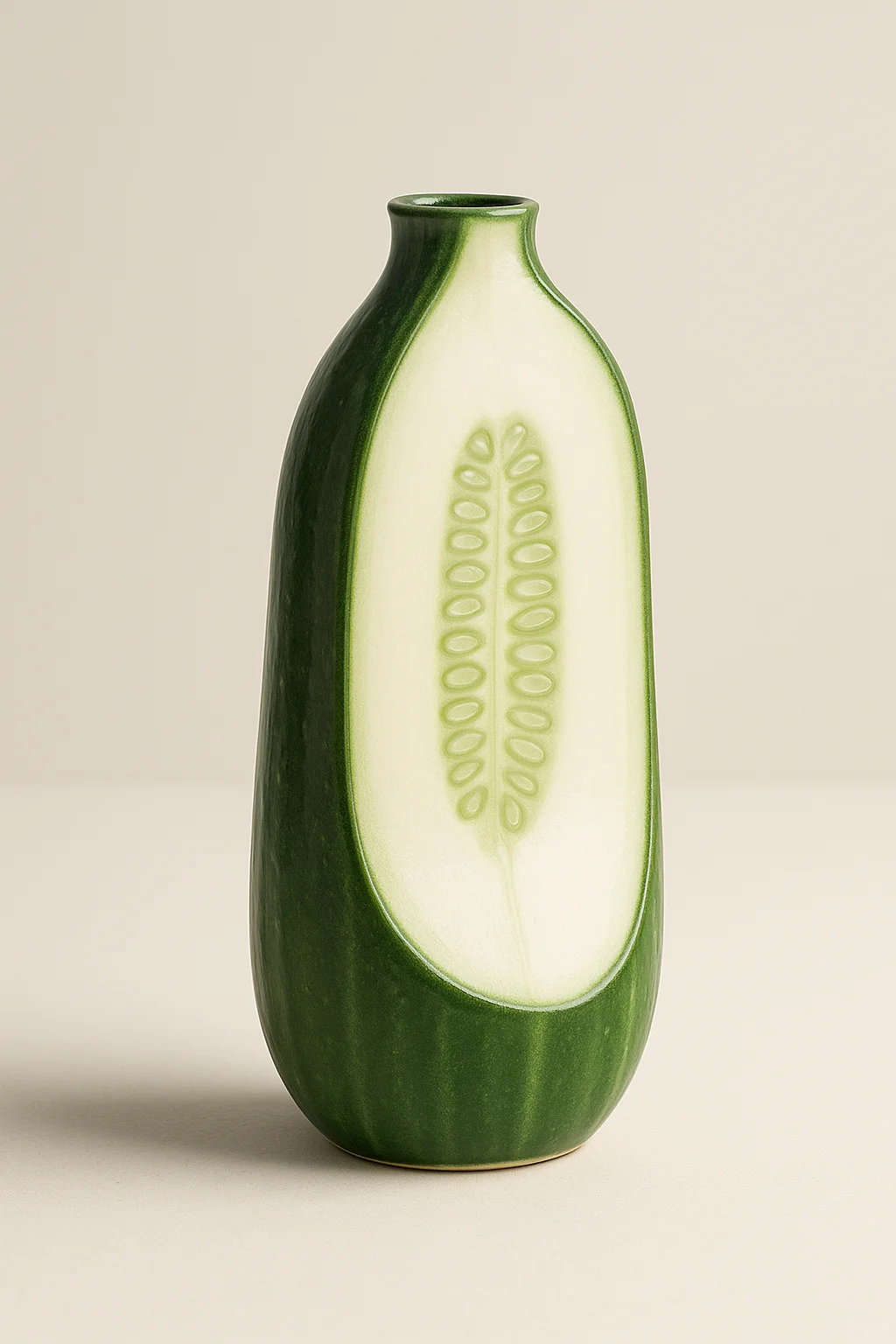 ?惊！黄瓜 “长” 成花瓶啦，创意拉满！