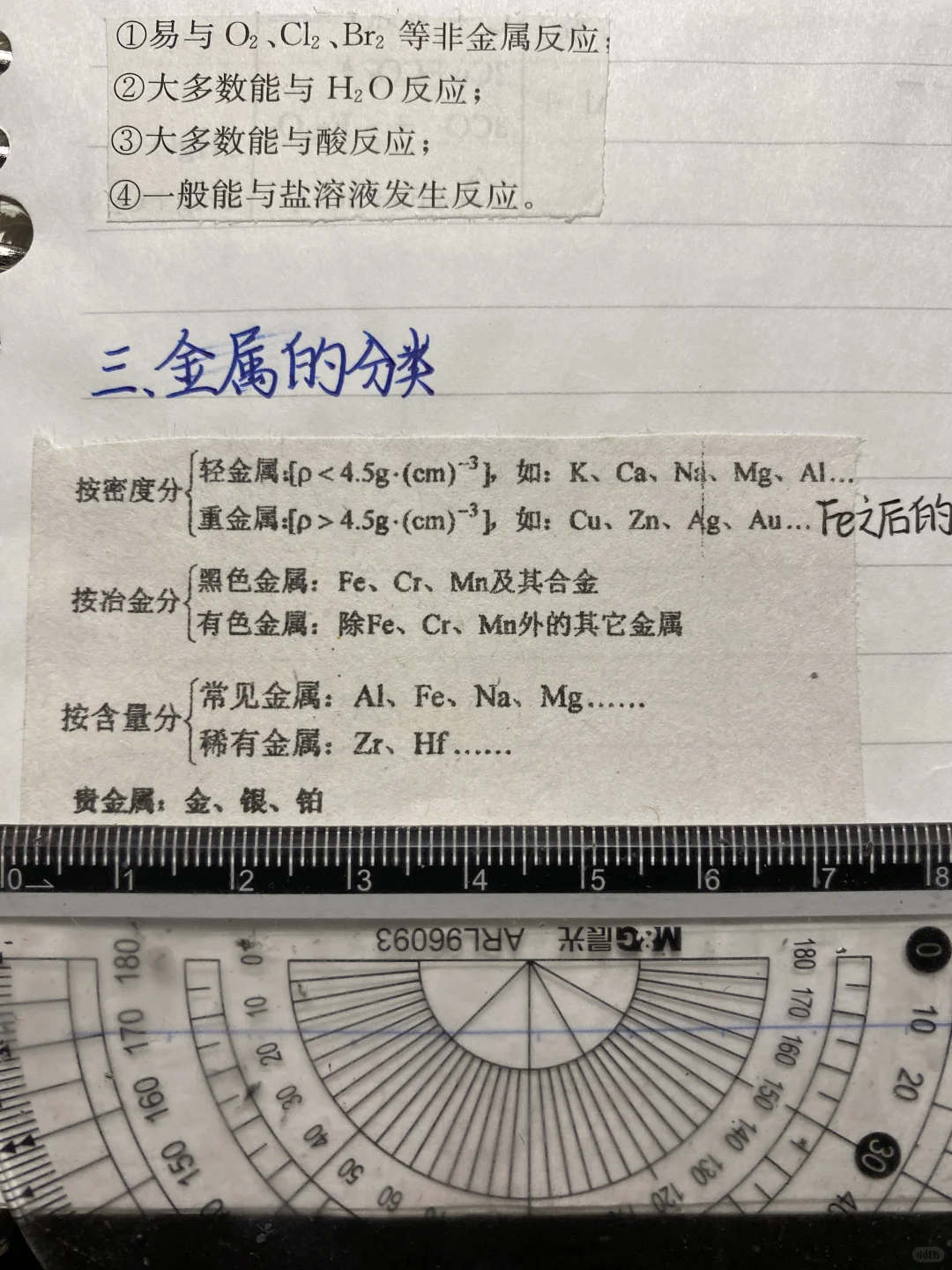 高中化学笔记给——金属材料