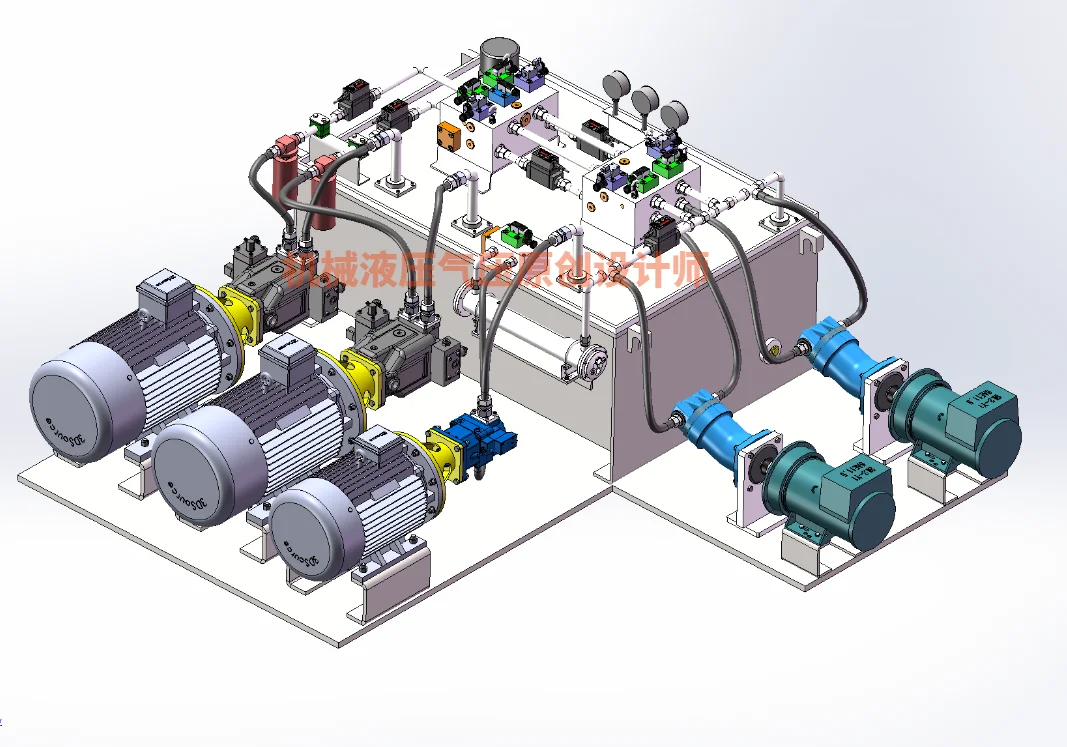 盾构机柱塞泵液压测试平台液压系统