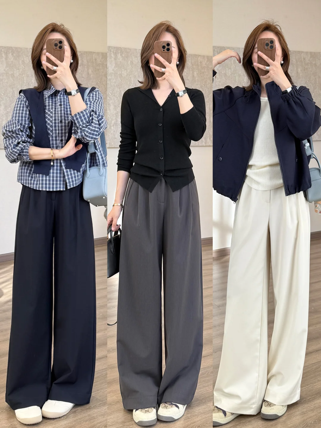 158/95| 同事们都夸高级的通勤Look～?‍