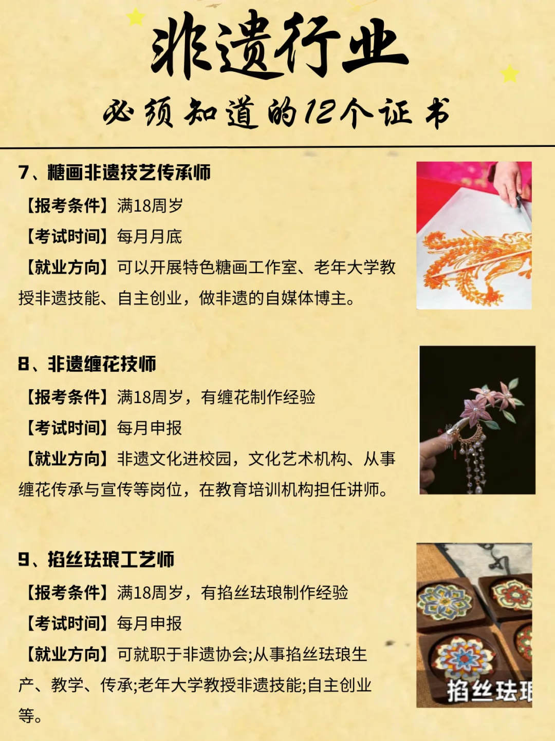 女生想学非遗就存下吧，真的太全了！！