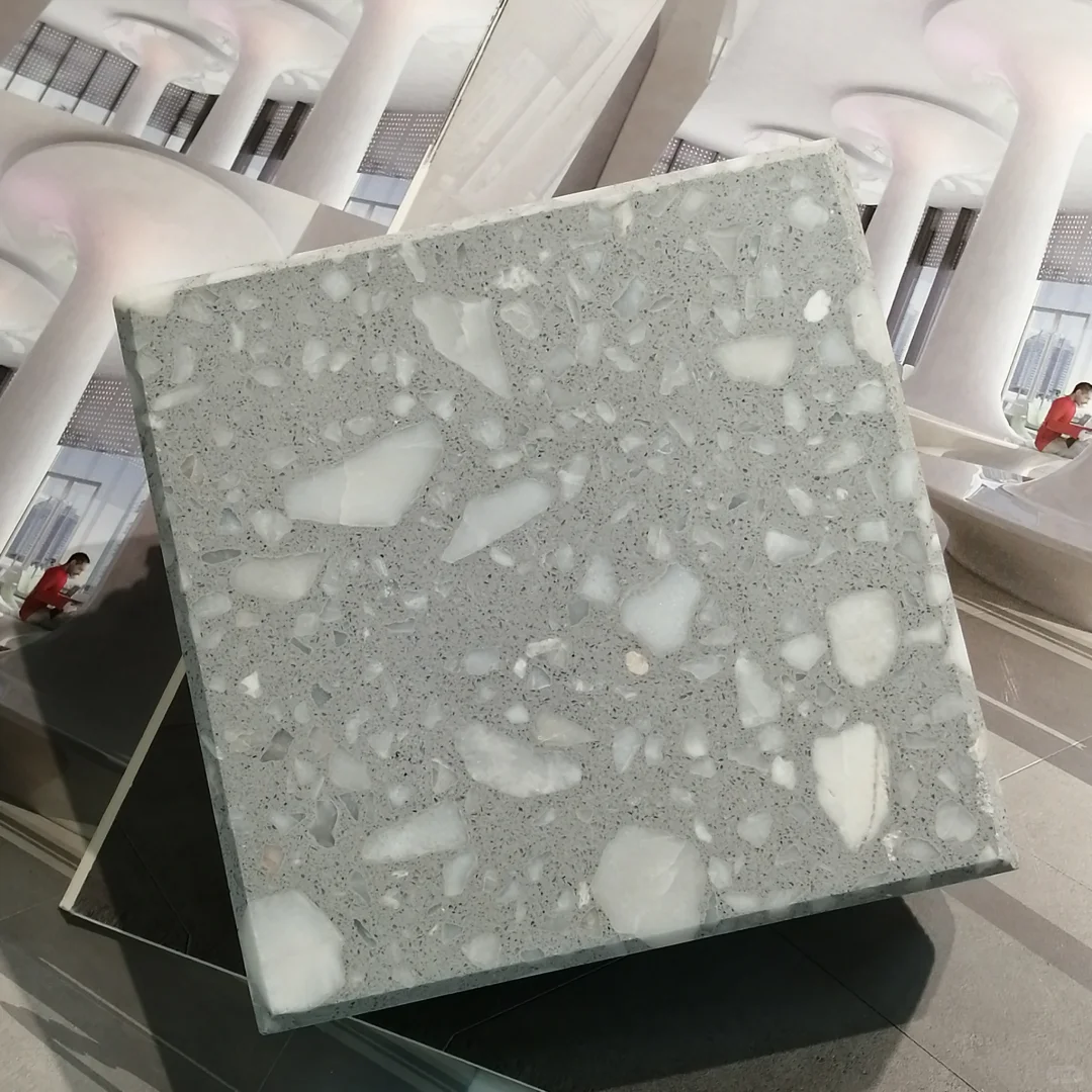 （不开裂的）灰色水磨石预制板现货款分享