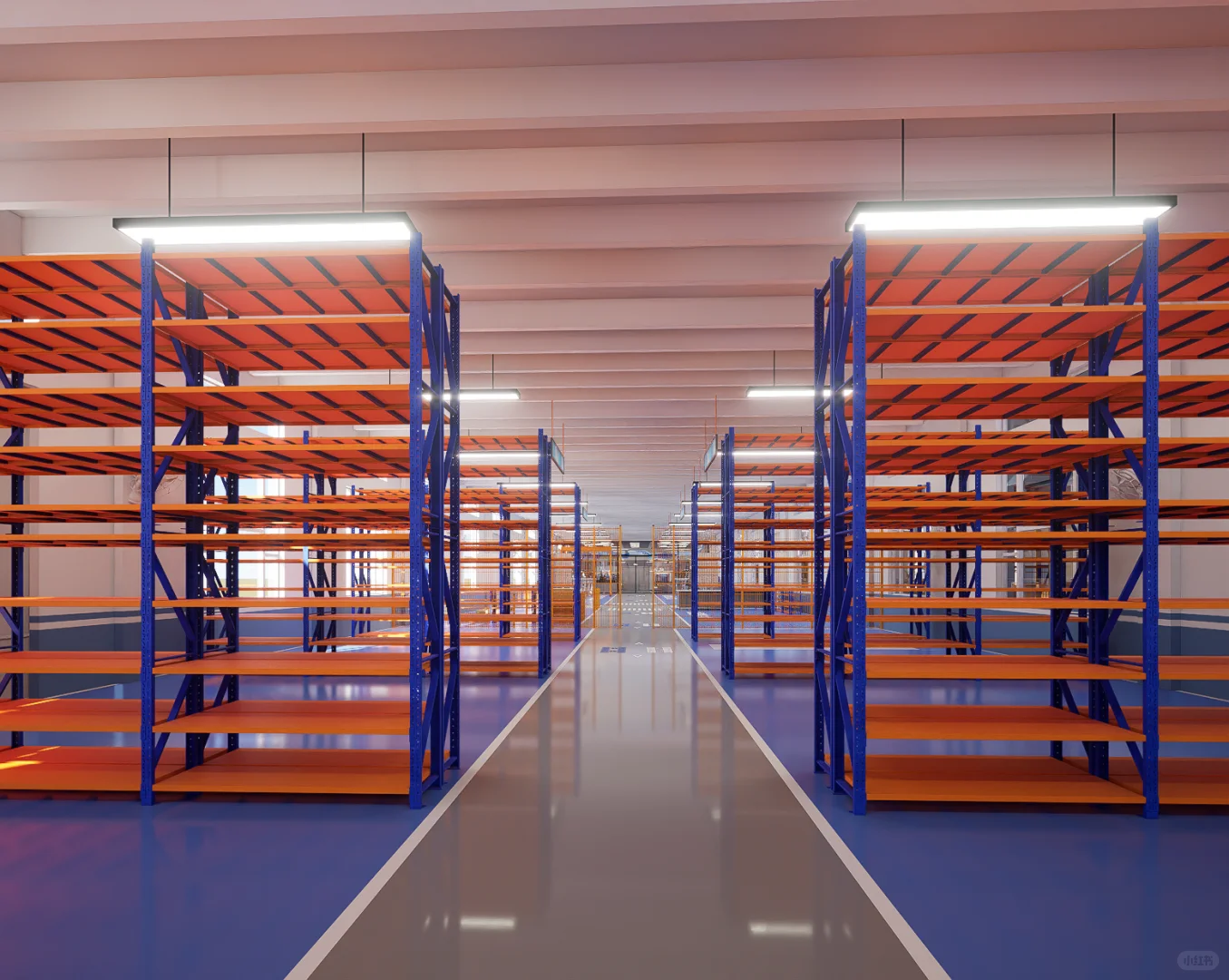 智能机加工车间效果图